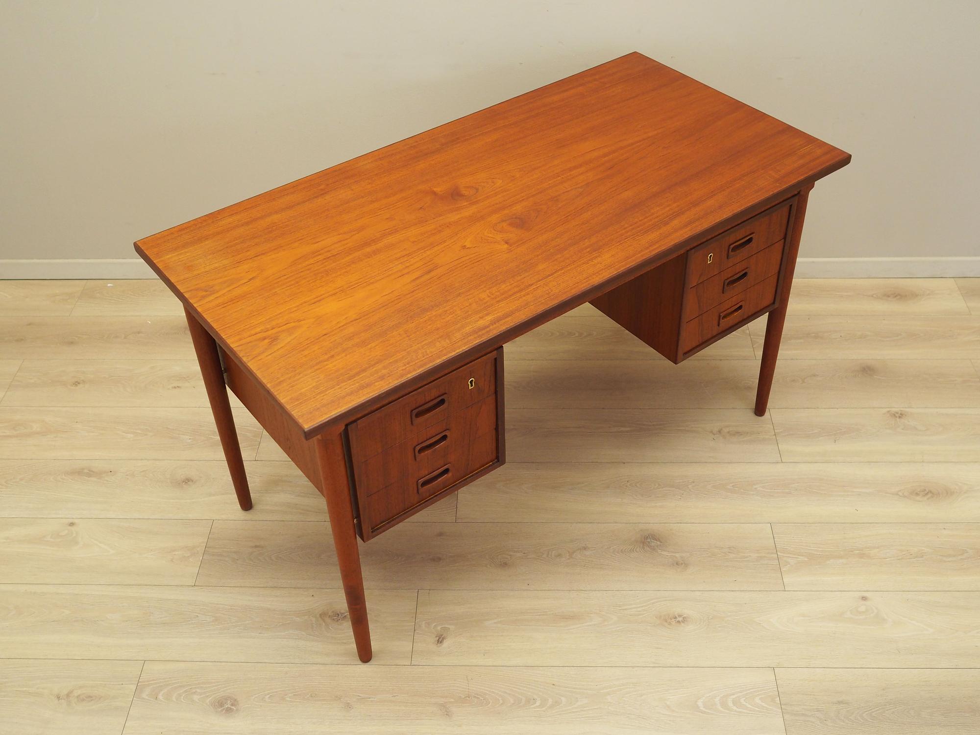 Schreibtisch Teakholz 1970er Jahre 5