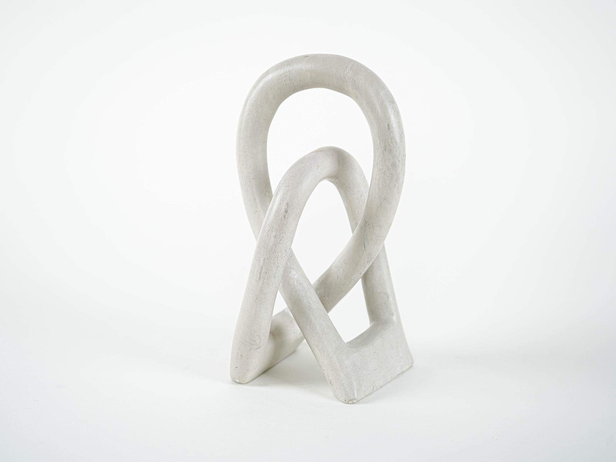 Sculpture Abstract White 1980s 6