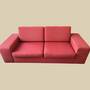 Sofa 2-Sitzer Stoff Rot  0