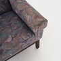 Vintage armchair beech wood textile violet 1960s 9