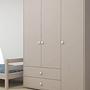 Kleiderschrank Extra Hoch Holz Grau 2