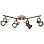 Ceiling lamp Seed II Steel Pine solid 4-flame 4