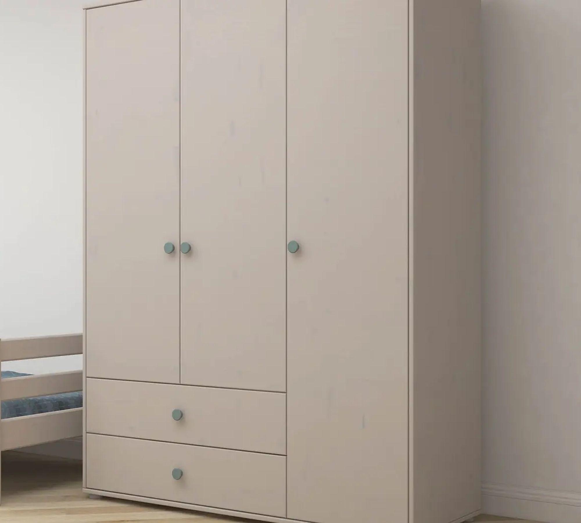 Kleiderschrank Extra Hoch Holz Taupe 1