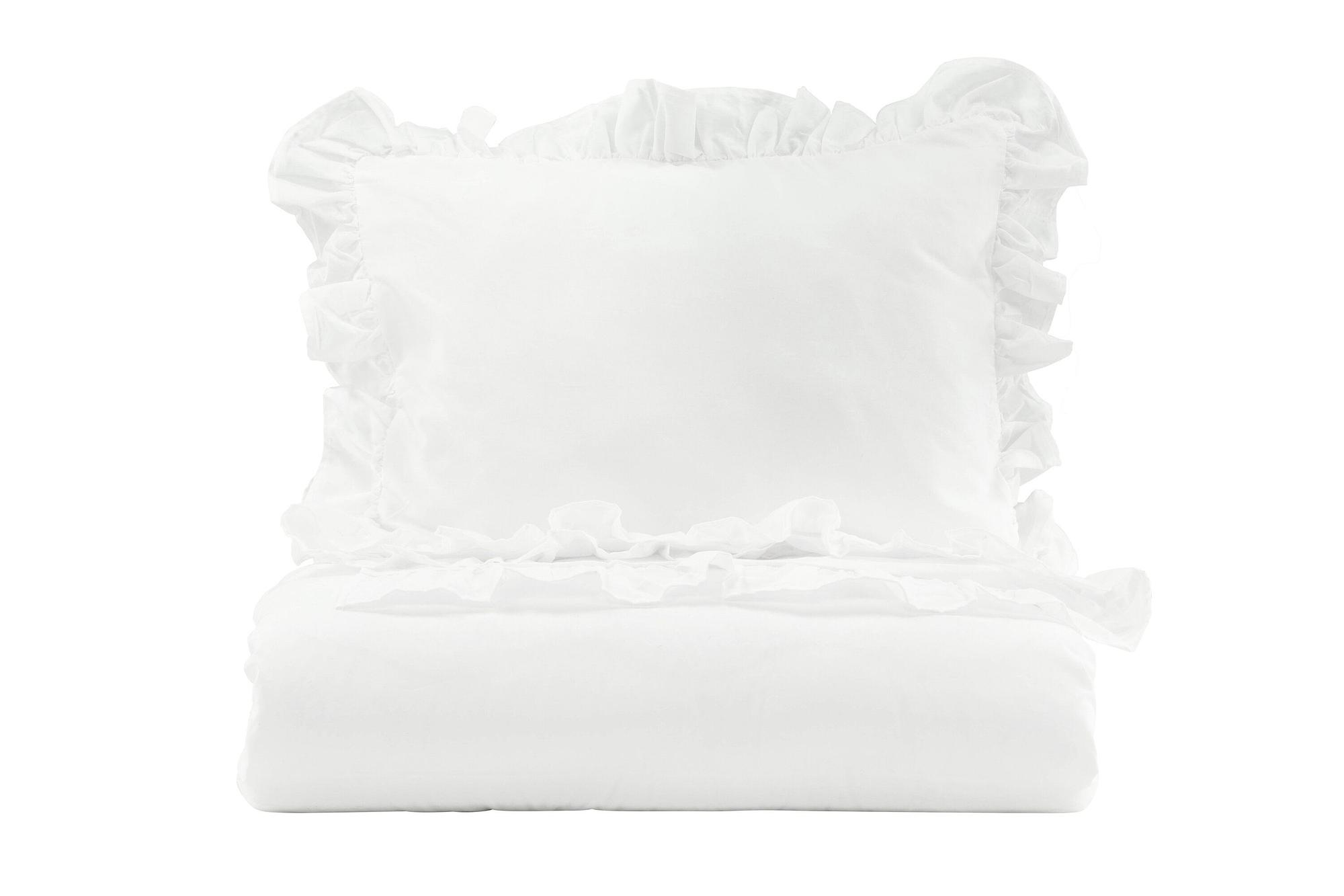 Levi Bedding Cotton with Ruffle White 150x200cm 0