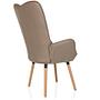 HAVENIO I Armchair Fabric Velvet Brown 5