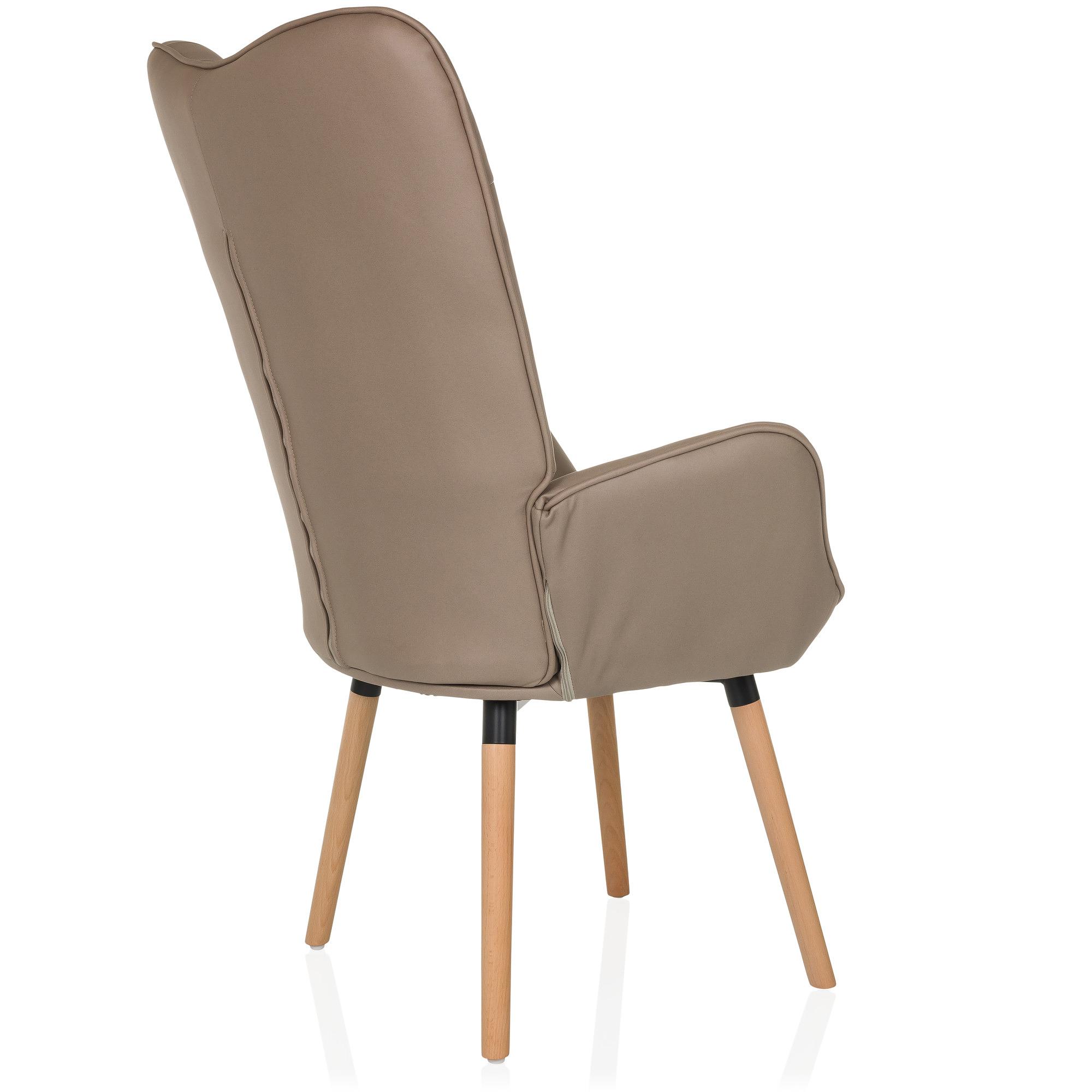 HAVENIO I Armchair Fabric Velvet Brown 5