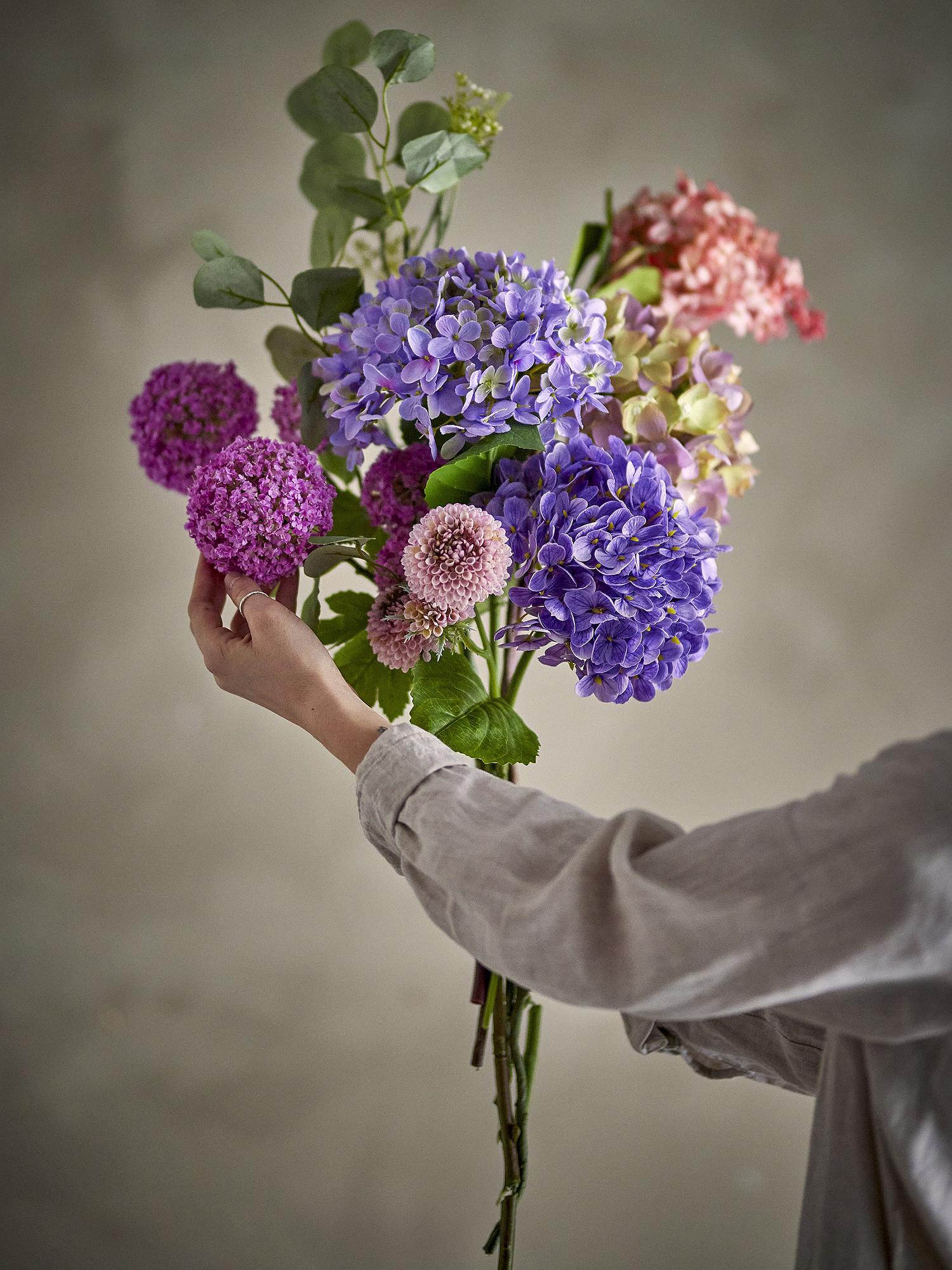 Artificial flower bouquet Edge Violet 30 x 80 x 30 cm 4