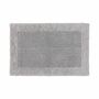 Badteppich Stoff Grau 60 x 90 cm 1