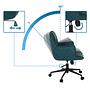 SOLAO LIFE Office Chair Swivel Fabric Dark Blue 1