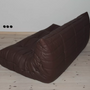 Togo Sofa 3-Sitzer Madras-Leder Braun 4