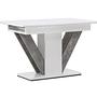 Disa  Dining table  MDF White/Grey 120/160×80 5