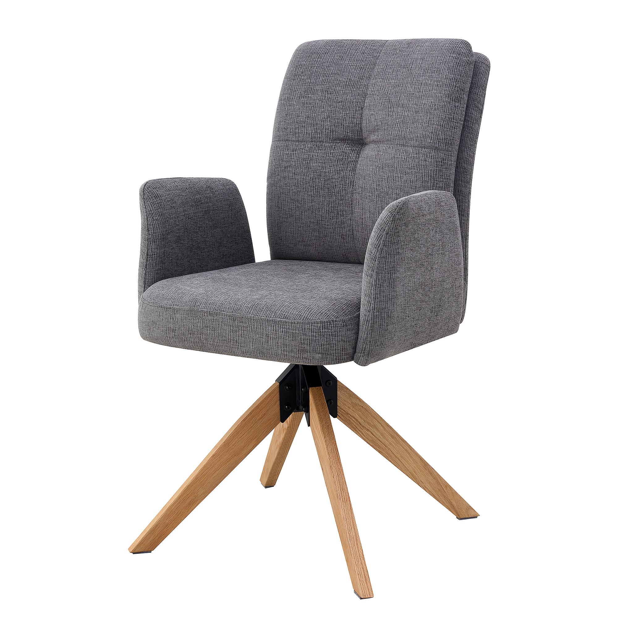 MULUT Armlehnenstuhl Drehbar 2er-Set Anthrazit 2
