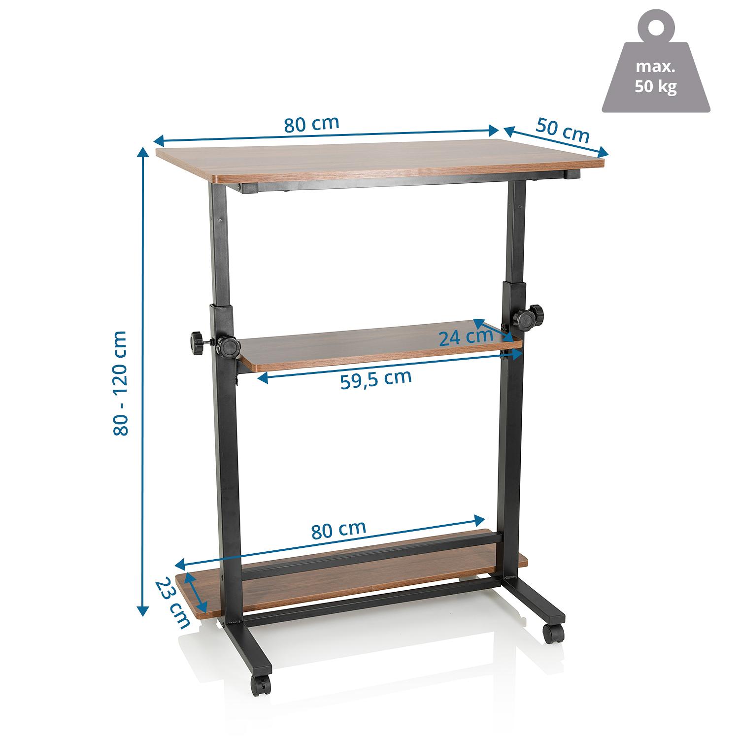 WORKSTATION II Stehpult höhenverstellbar Holz Schwarz 4