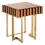 Shalimar Square Black Finish Basis-Beistelltisch
 7