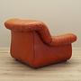 Sessel Leder Braun 1970er Jahre 6