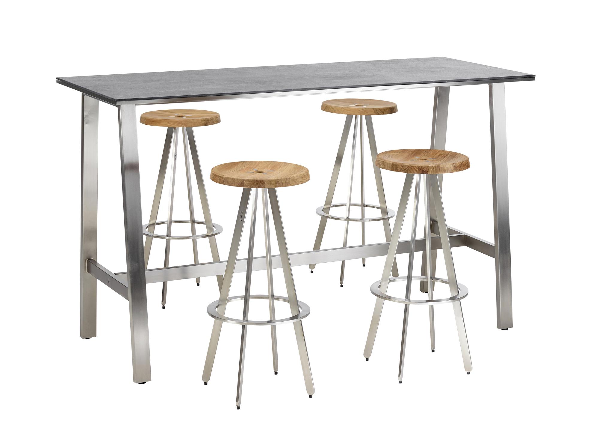 Bari Bar Table Steel Ceramic Anthracite 3