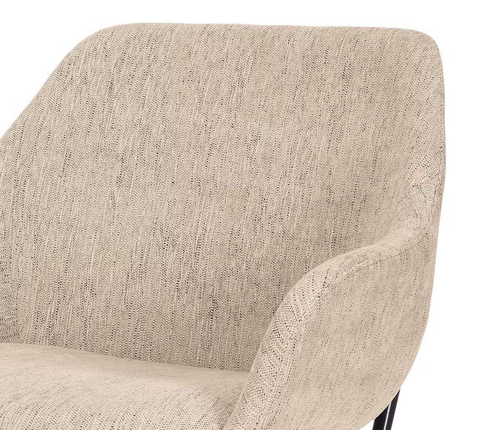 Polsterstuhl Textil Beige 4