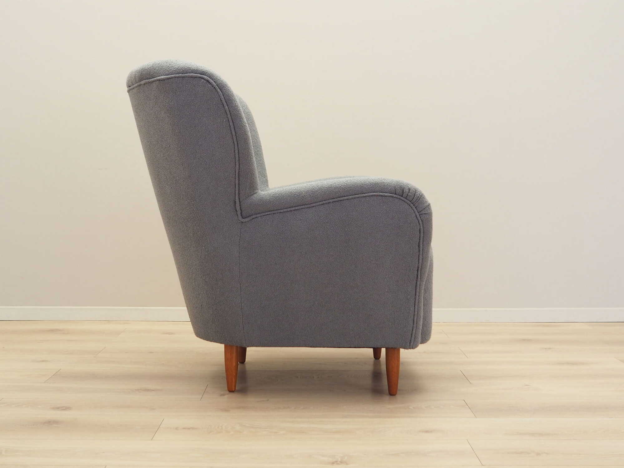 Armchair Textile Wood Grey 7