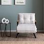 Sando Sleeper Armchair Bouclé White 1