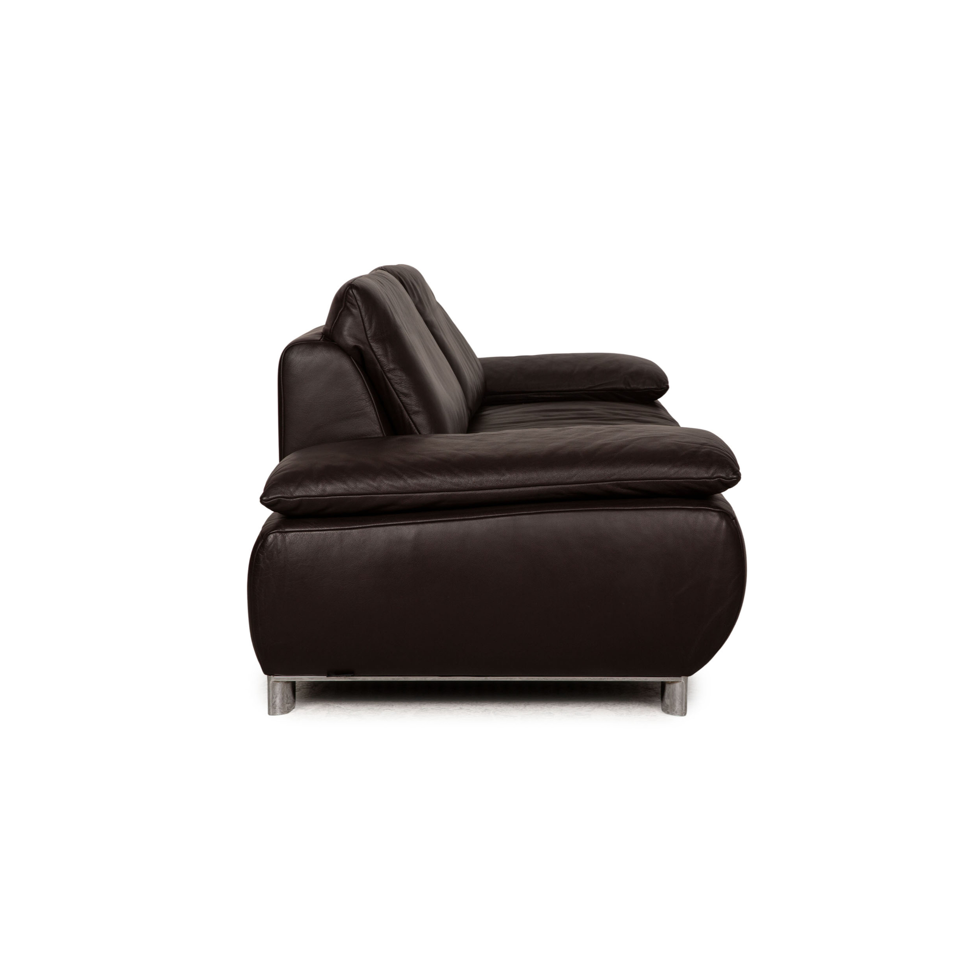 Volare Sofa 3-Sitzer mit Funktion Leder Dunkelbraun 6