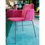 Bardot Armlehnstuhl Samt Metall Pink 2