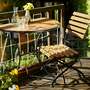 Gartentisch Metall Holz Natural 8