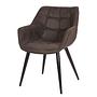 Armchair Lamppi II Microfiber Metal Espresso 0