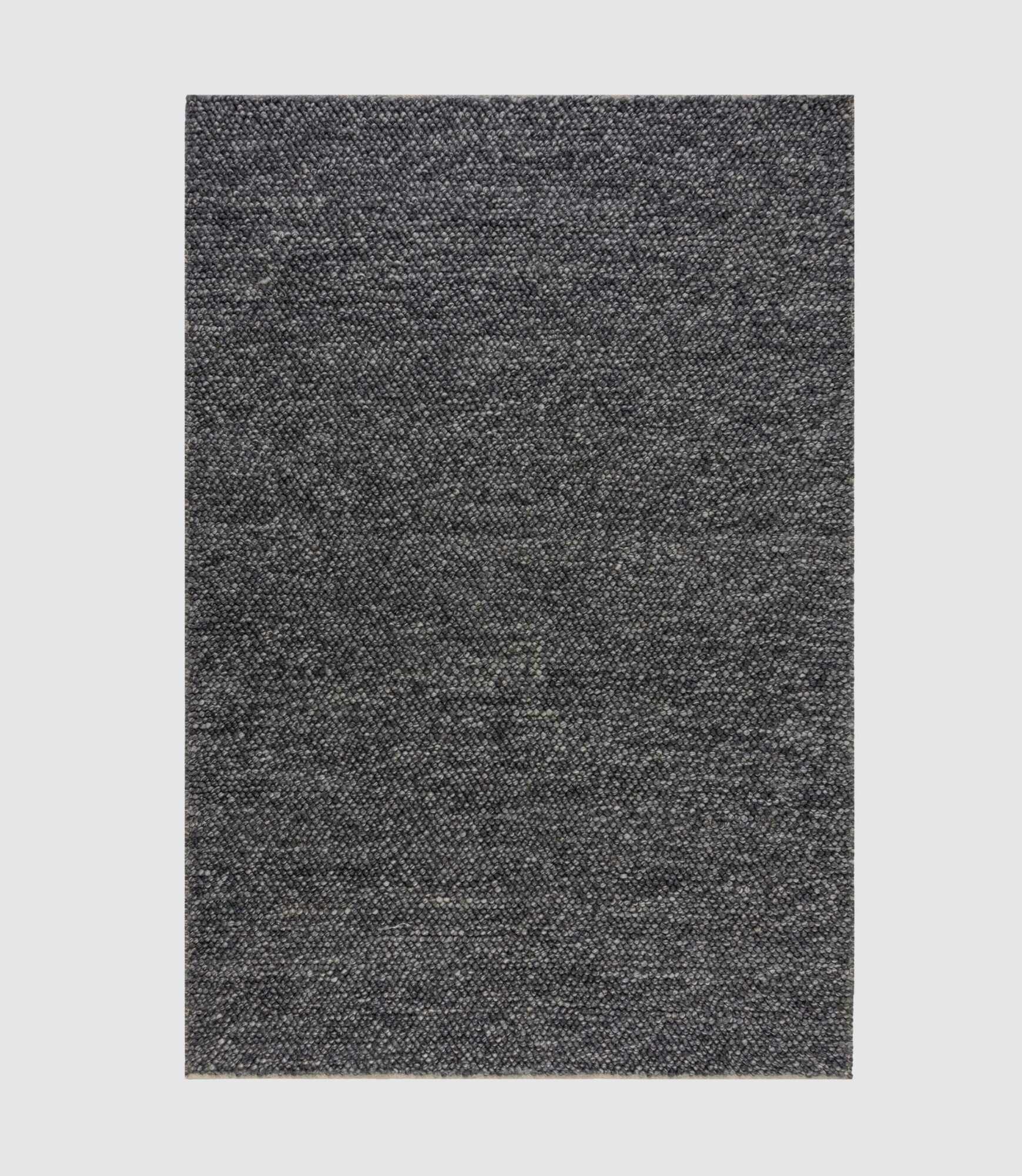 Wool blend rug Minerals Dark grey 80x150 0