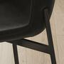 2x Dining chair velvet black 5
