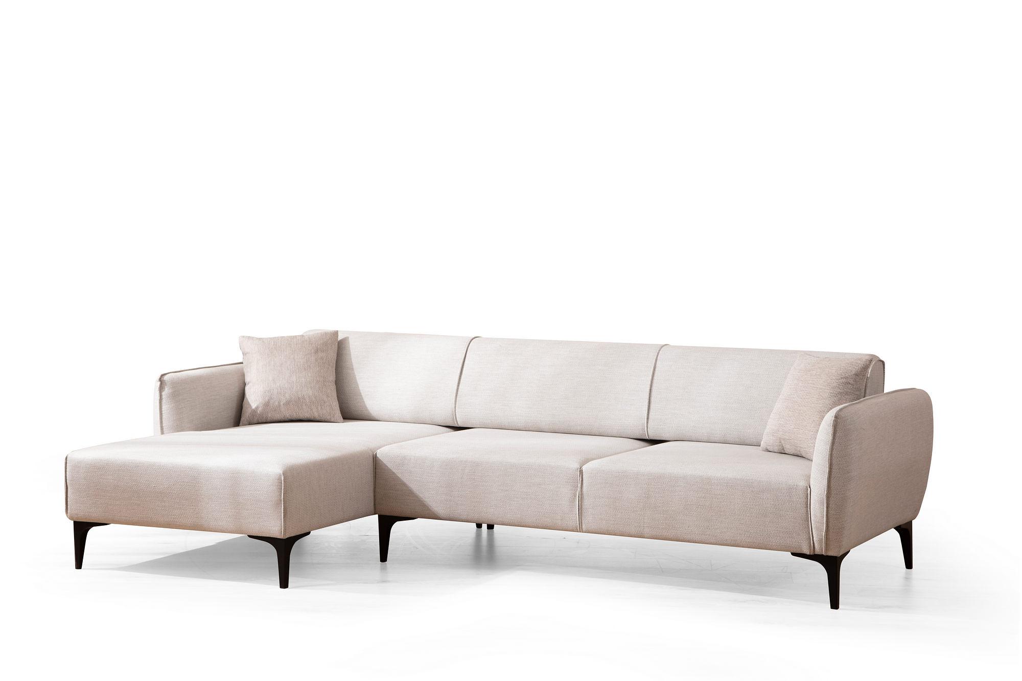 Belissimo Ecksofa Links Weiß 4