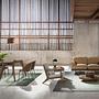 Dining chair textile walnut grey 3