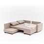 Aly  Schlafsofa Récamiere Links Baumwolle Beige 9