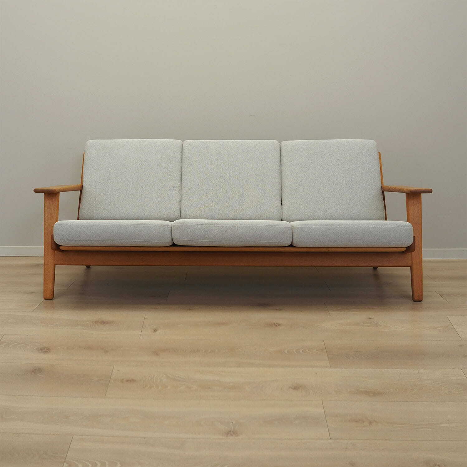 Sofa Holz Grau 1960er Jahre 1