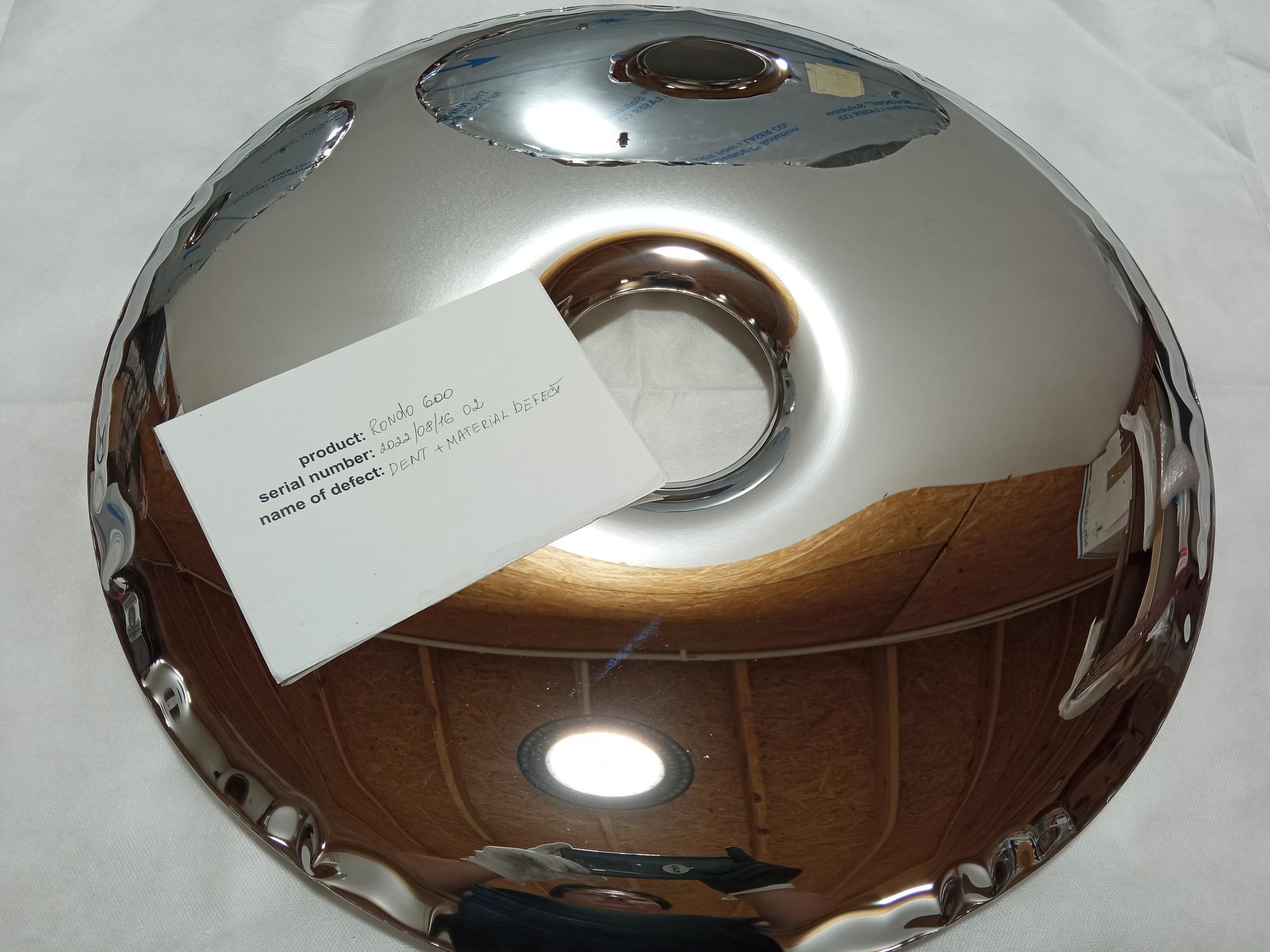 Rondo Specchio 600 Acciaio Inossidabile Inox Lucidato Argento 2