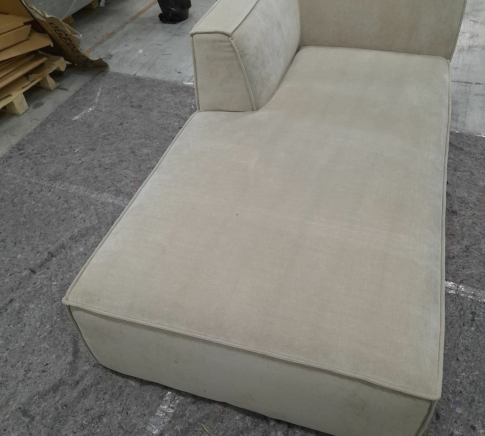 Dane 1-Sitzer Récamiere Links Danny Cream 8