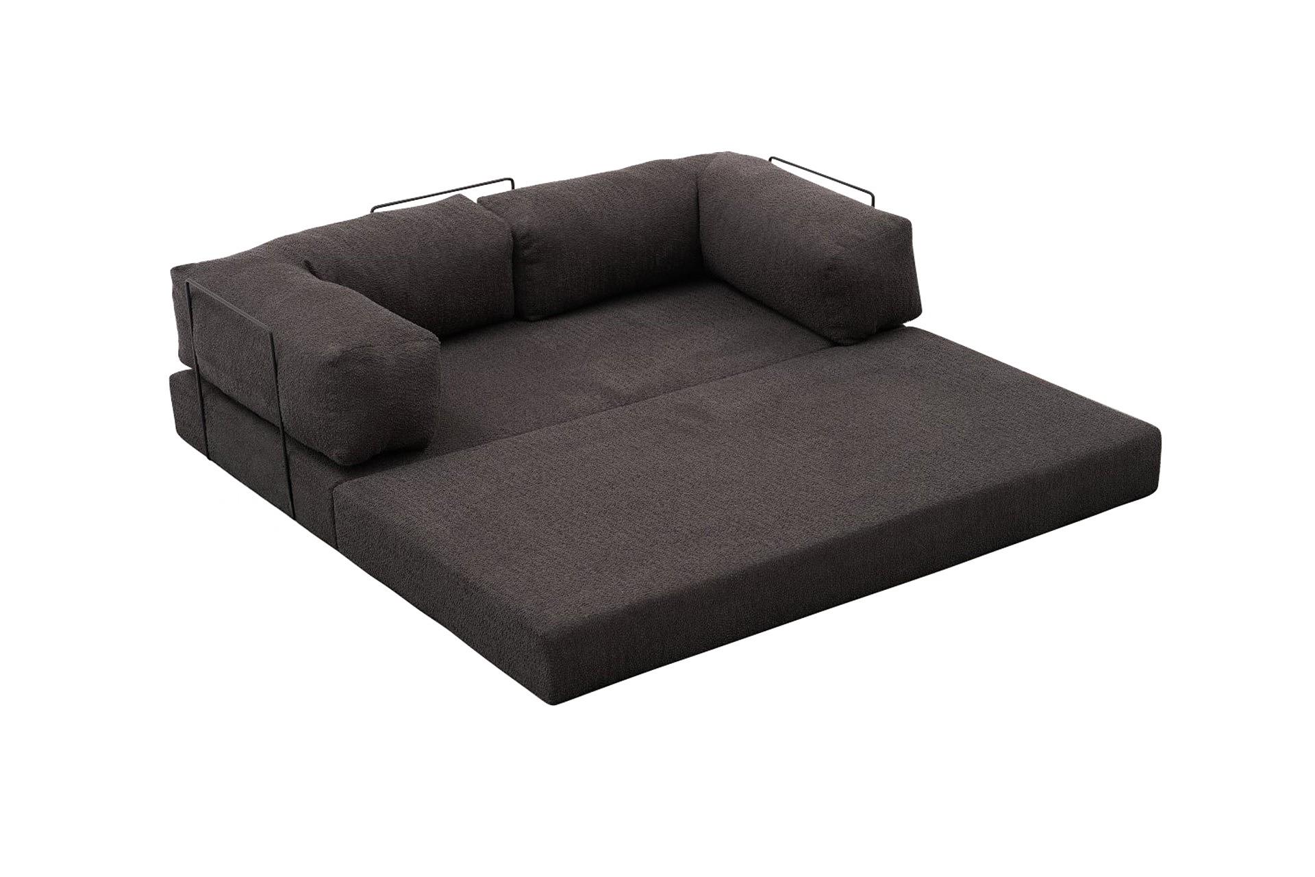 Comfort Schlafsofa 2-Sitzer Anthrazit 7