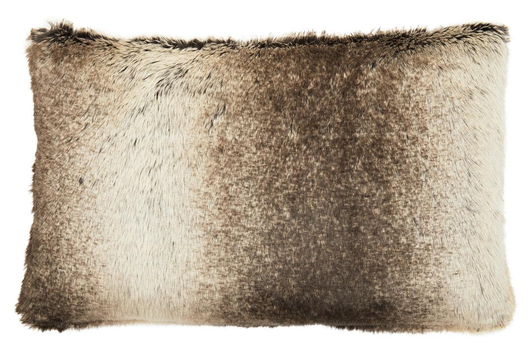 Bosie Lamina Mocha Ombre Square Fur Kissen 0
