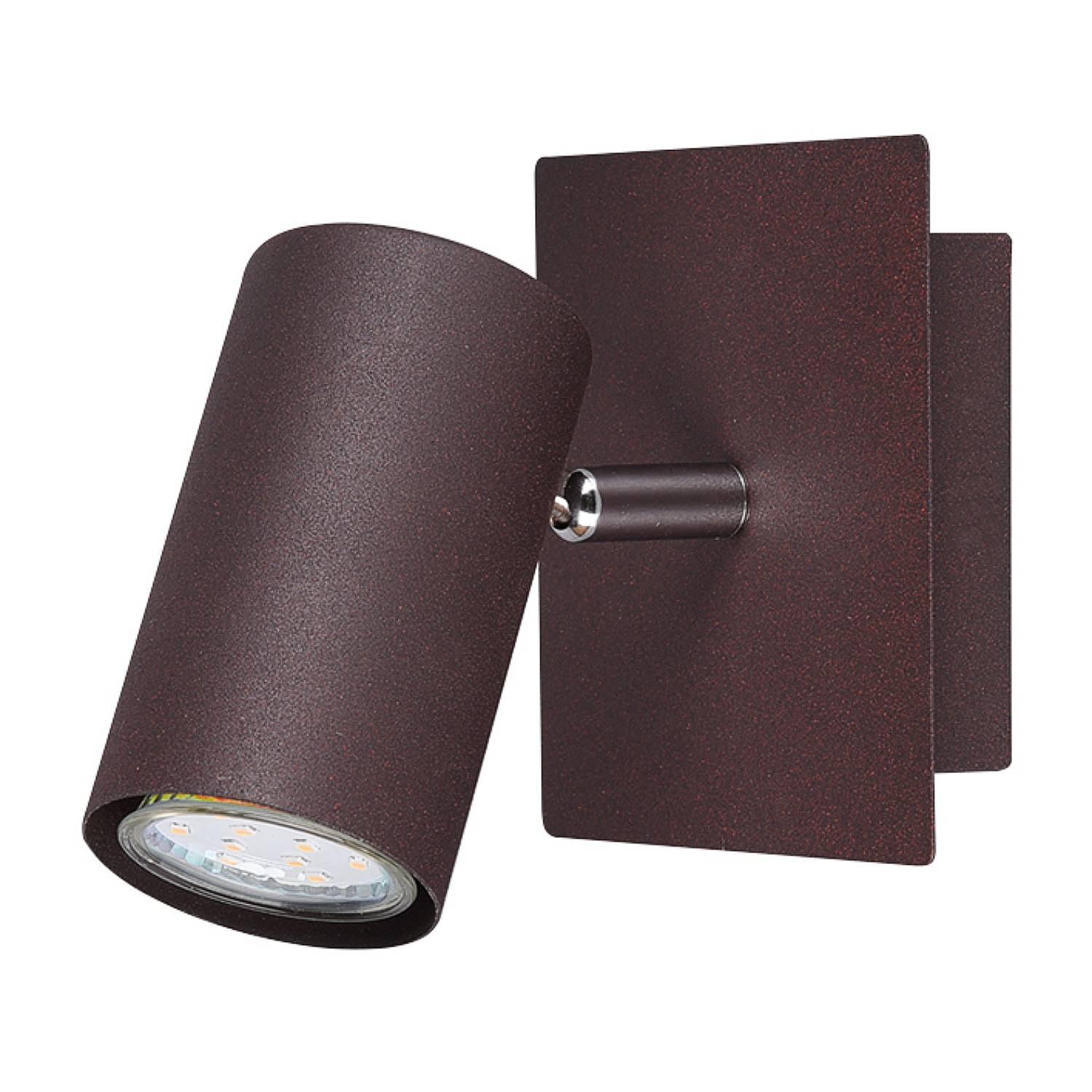 1-Flammig Marley Wandleuchte Eisen Braun 1