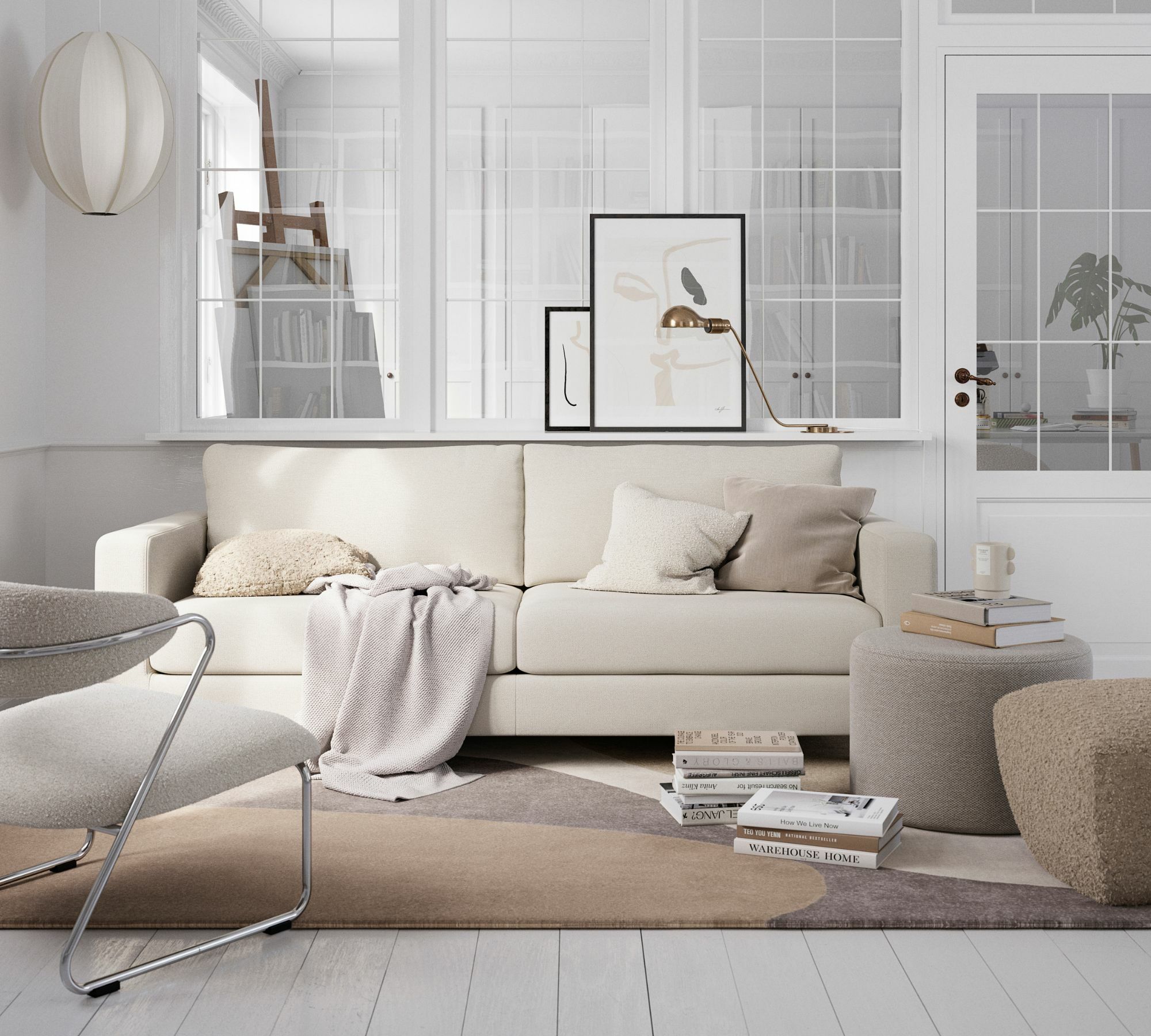 Dylan Sofa 3-Sitzer Velour Lux Petro 4