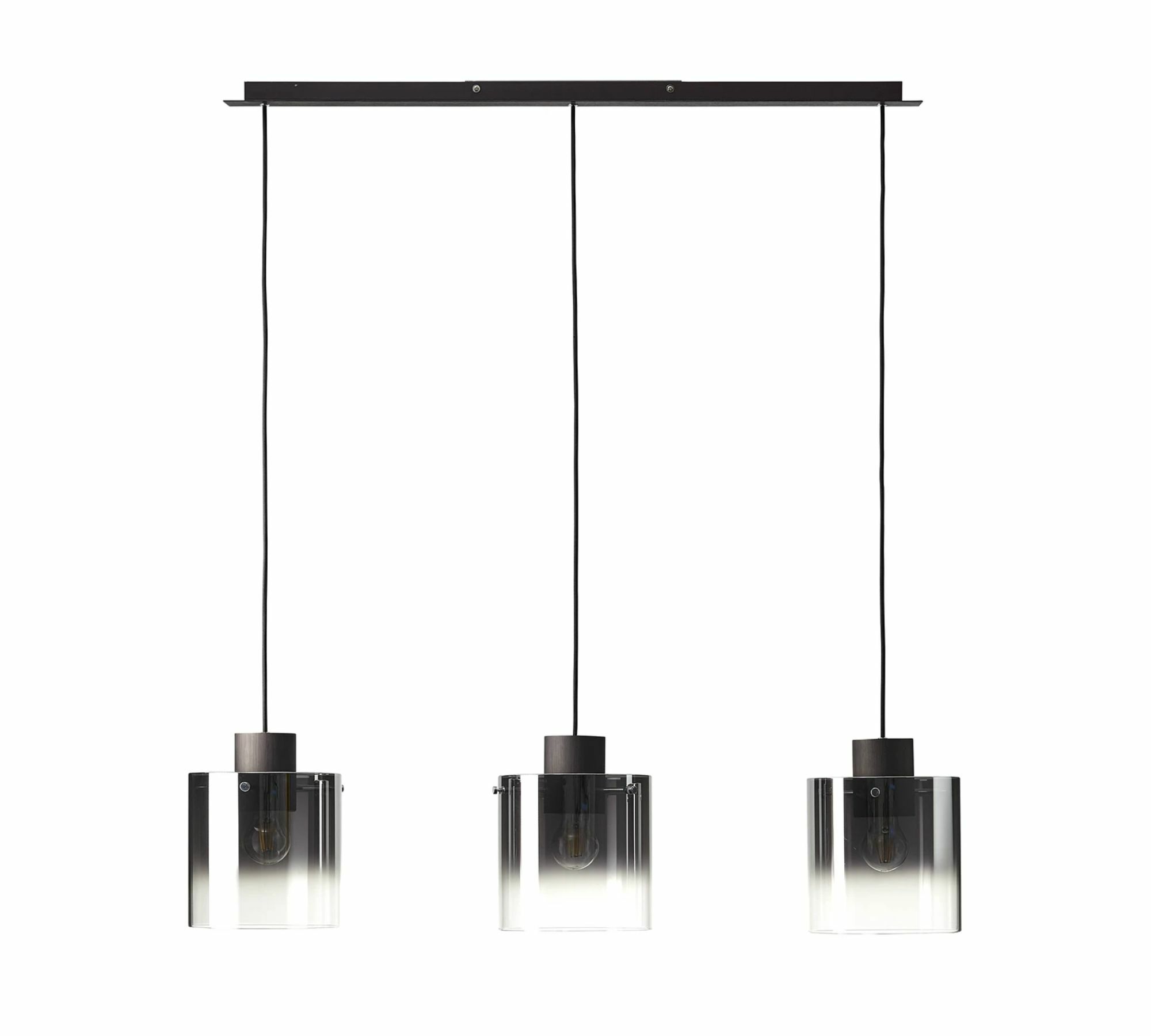 Pendant lamp Beth mirror glass / aluminum 3-lamp 1