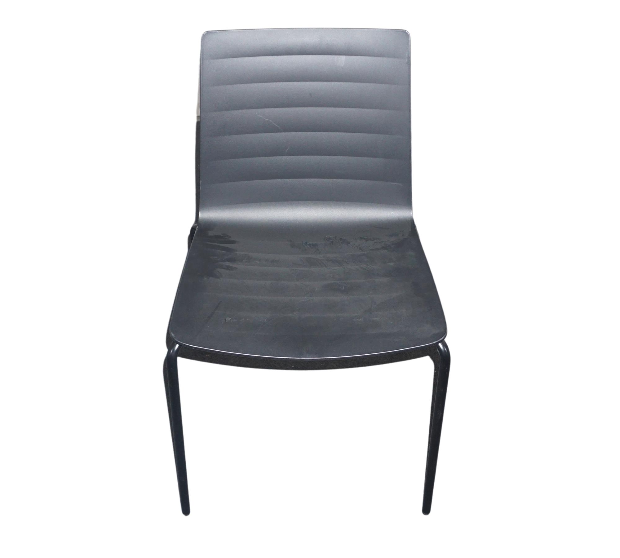 Flex Stuhl Aluminium Schwarz 4