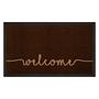 Doormat Cozy Welcome Dark Brown 0