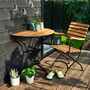 Gartentisch Metall Holz Natural 9
