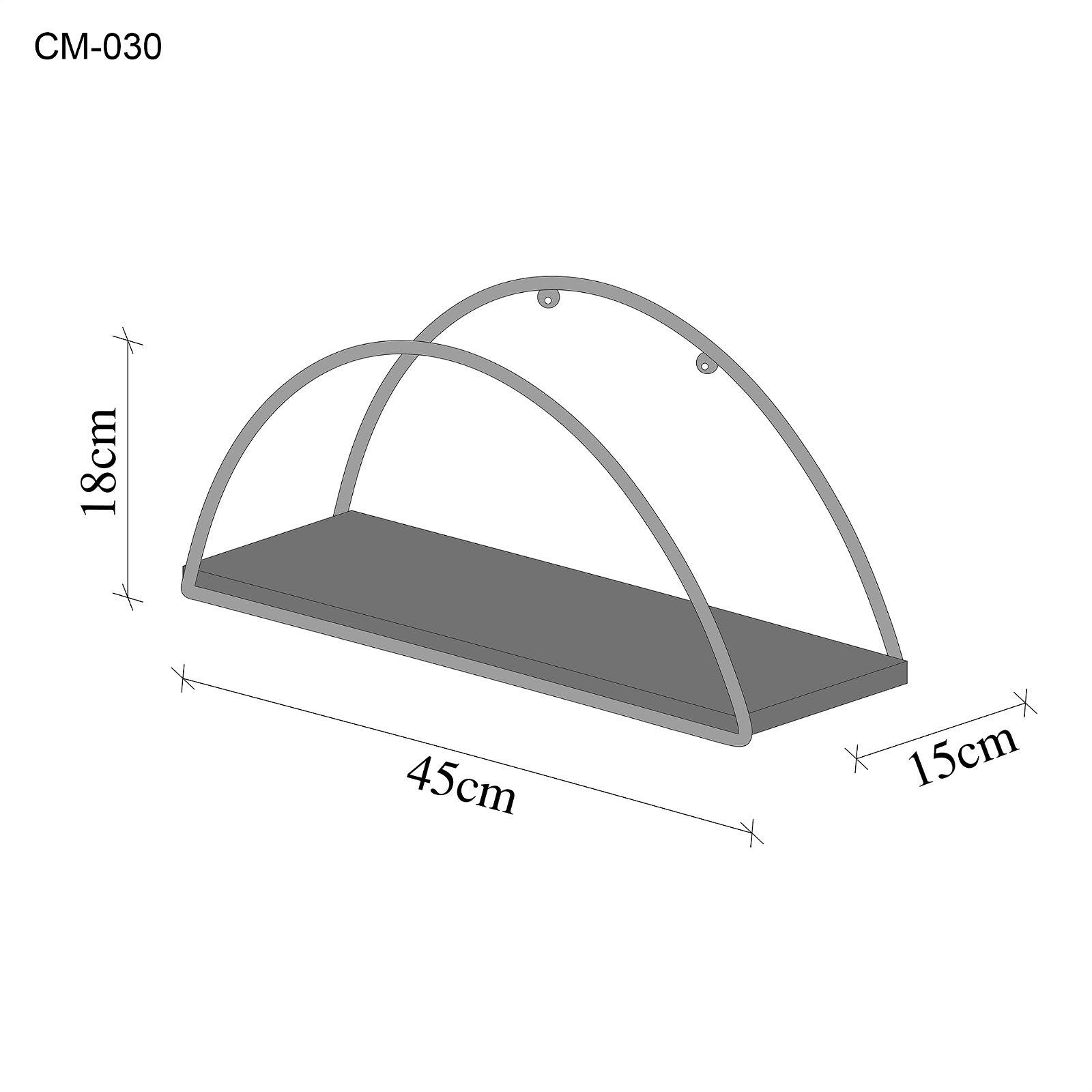 Mensola da parete decorativa impiallacciatura di legno oro marrone 1