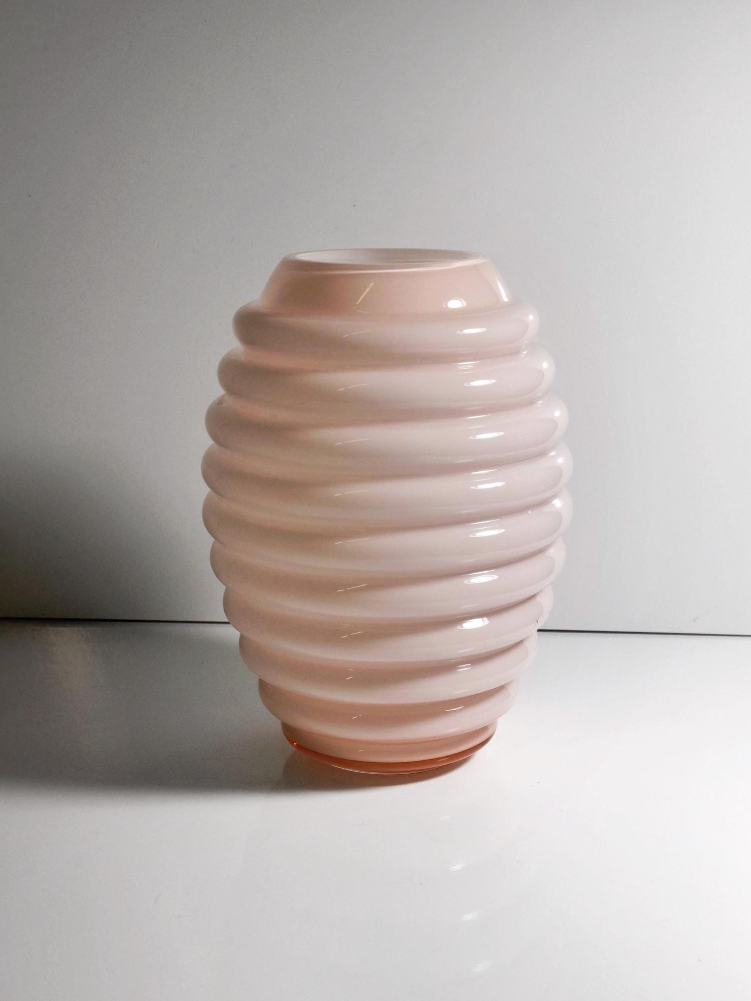 Vintage Vase Murano glass Pink 70s 0