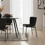2x Dining chair velvet black 6