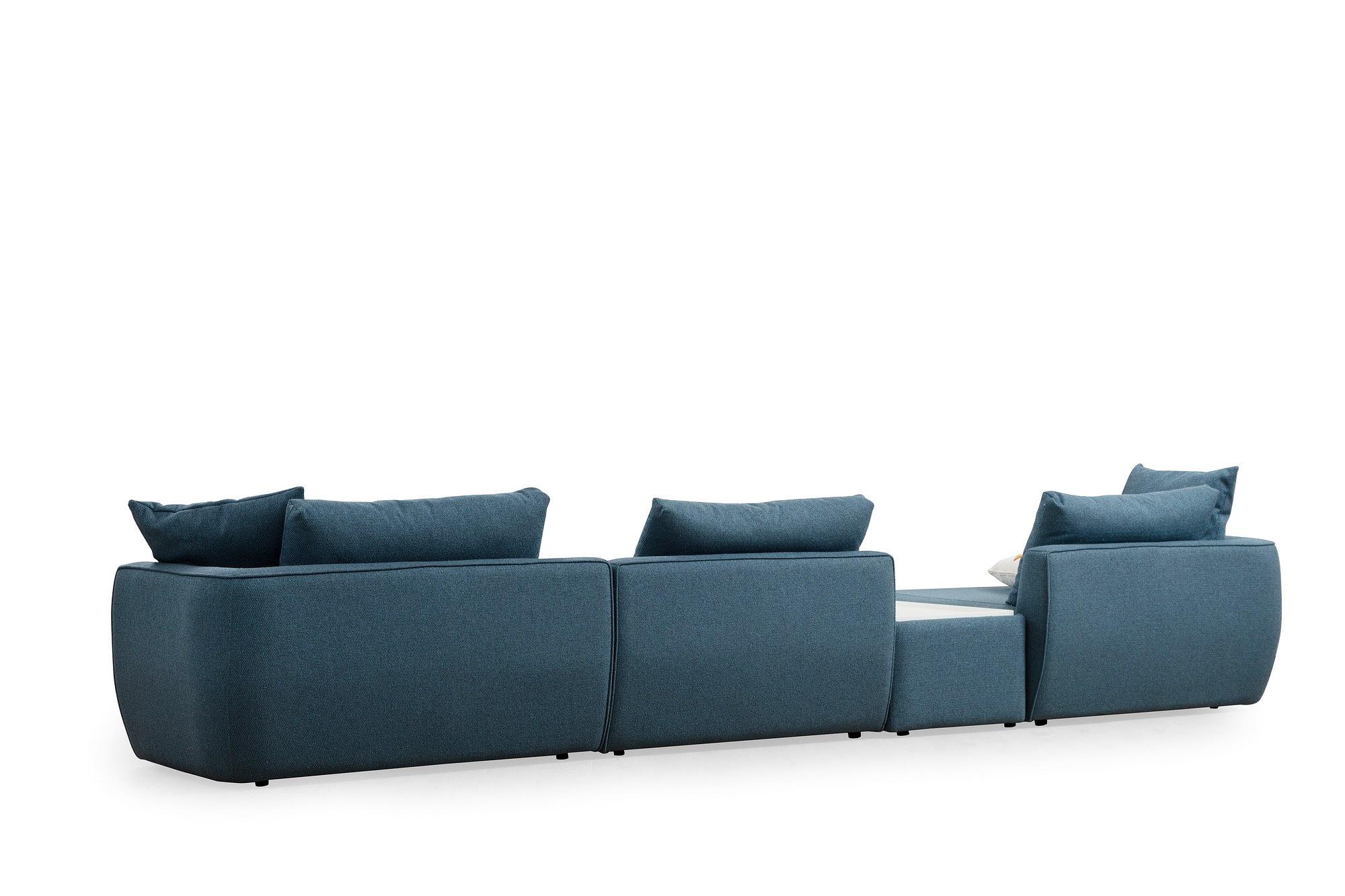 Maya 1 Corner sofa Blue 3