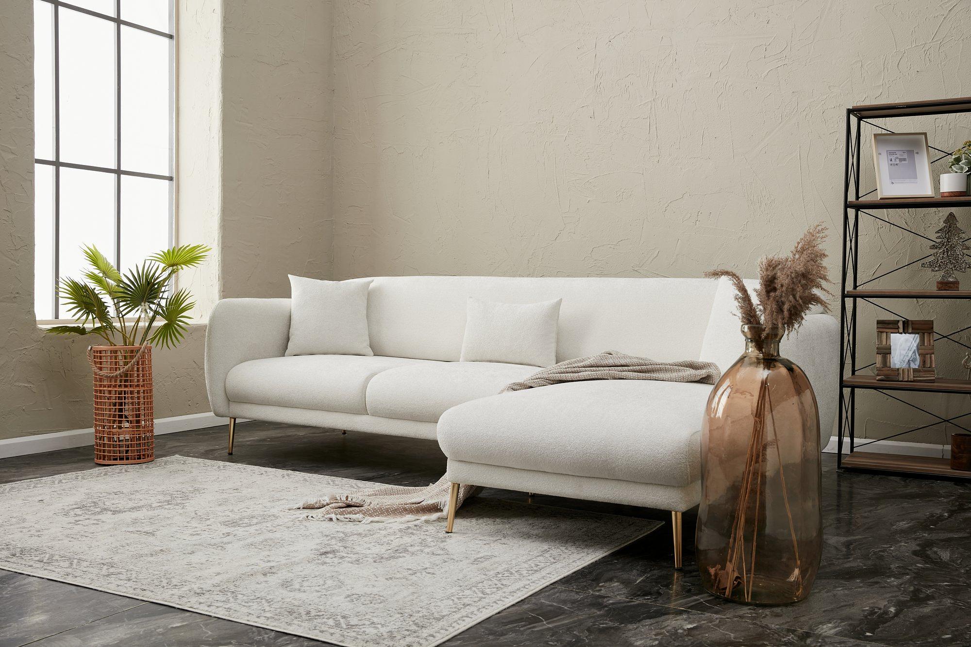 Simena Sofa Récamiere Rechts Creme 2