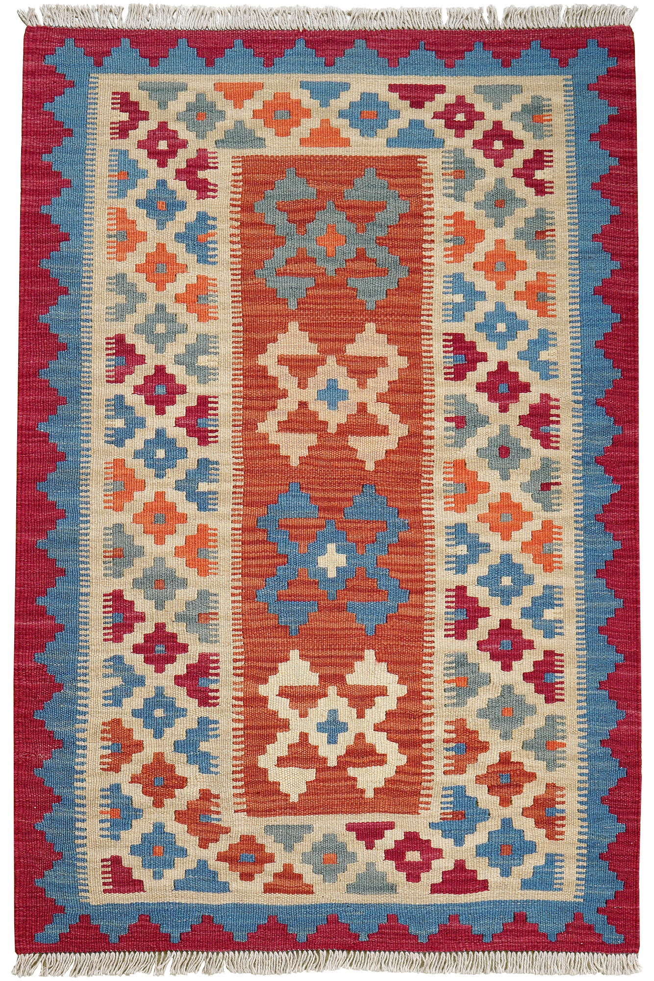 Kilim Gashgai Teppich Mehrfarbig 0