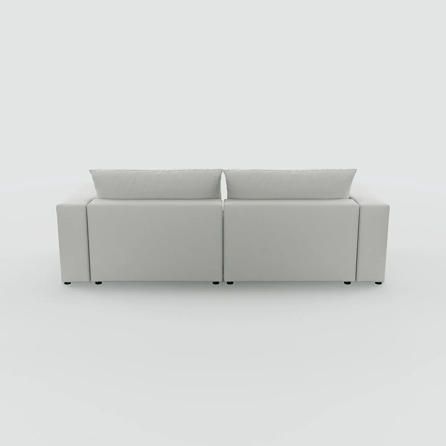 Flayr Sofa 4-Sitzer Webstoff Weiß 3